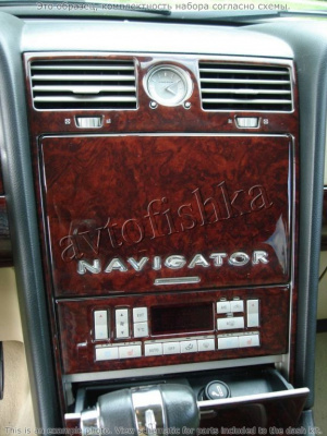 Декоративные накладки салона Lincoln Navigator 2005-2006 Optional Rear Console